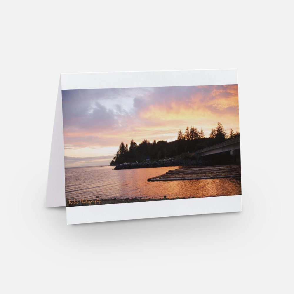 Sunset card blank card of sunset for sunset lover card